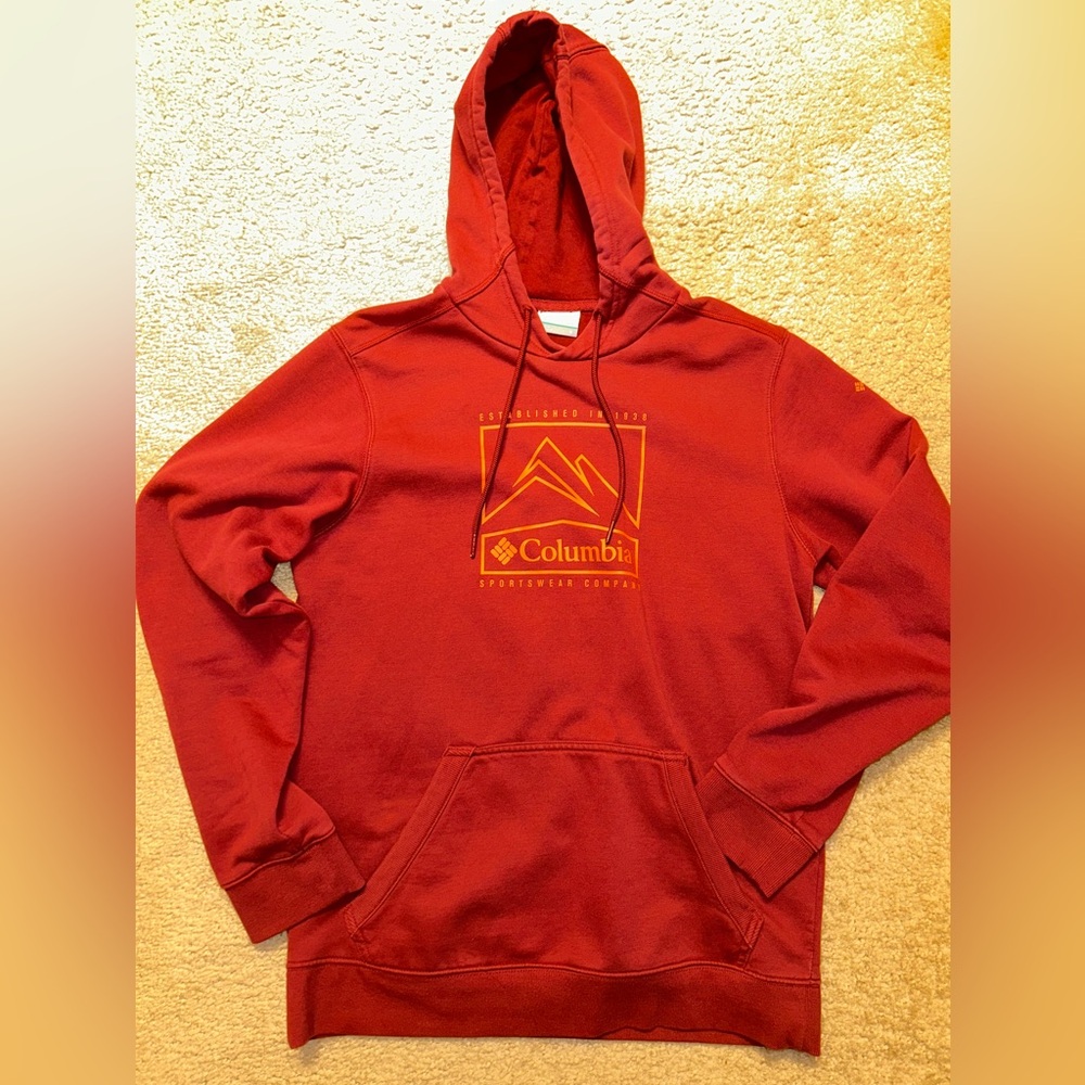 Columbia Men's Brick Red Hoodie